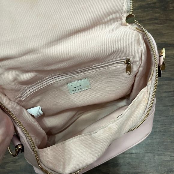 A New Day Women’s Light Pink Faux Leather Mini Backpack - Picture 12 of 13